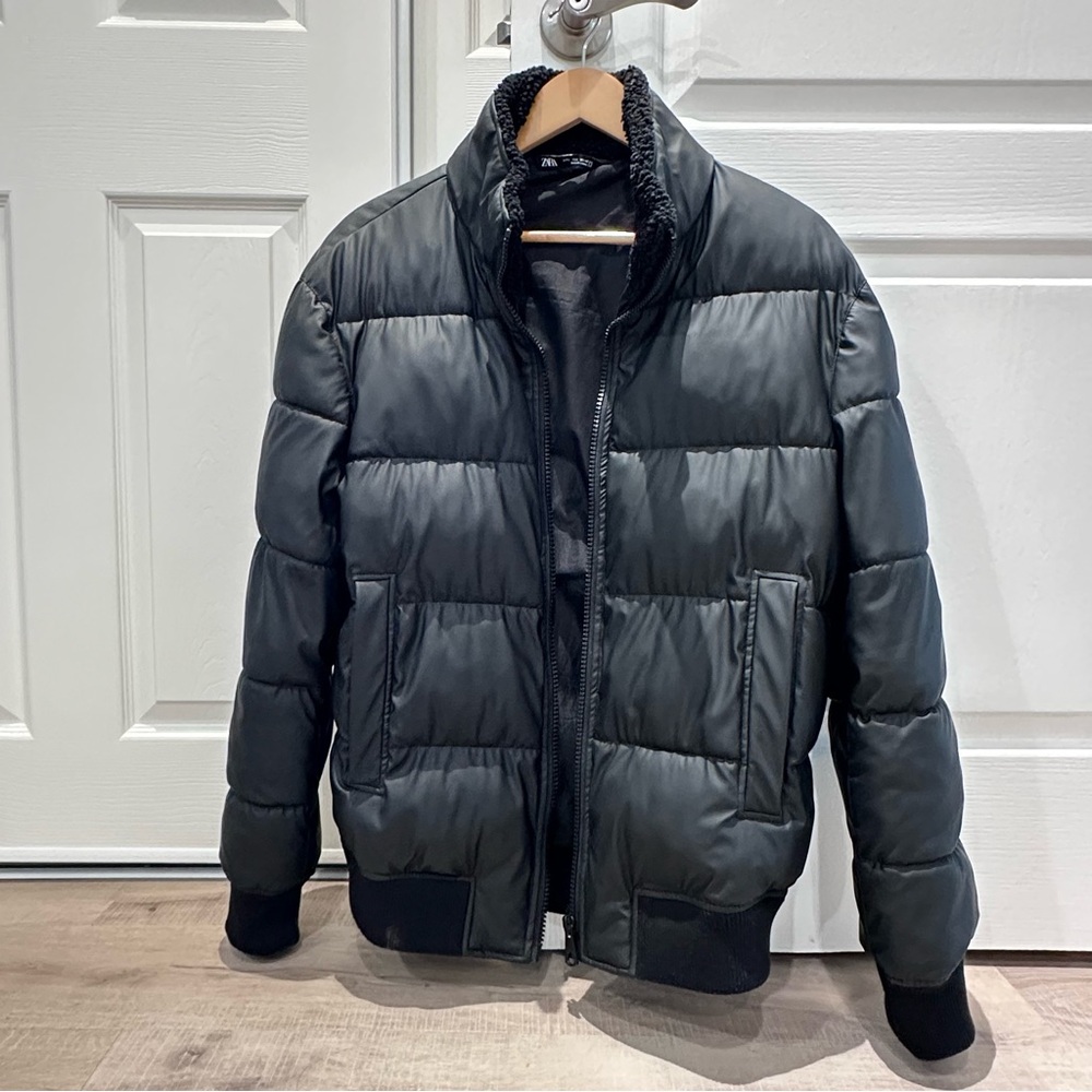 Zara Men Black Puffer Jacket